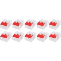 Slim Welding Clamp Set 10 pieces - 2-pin LED accessories red