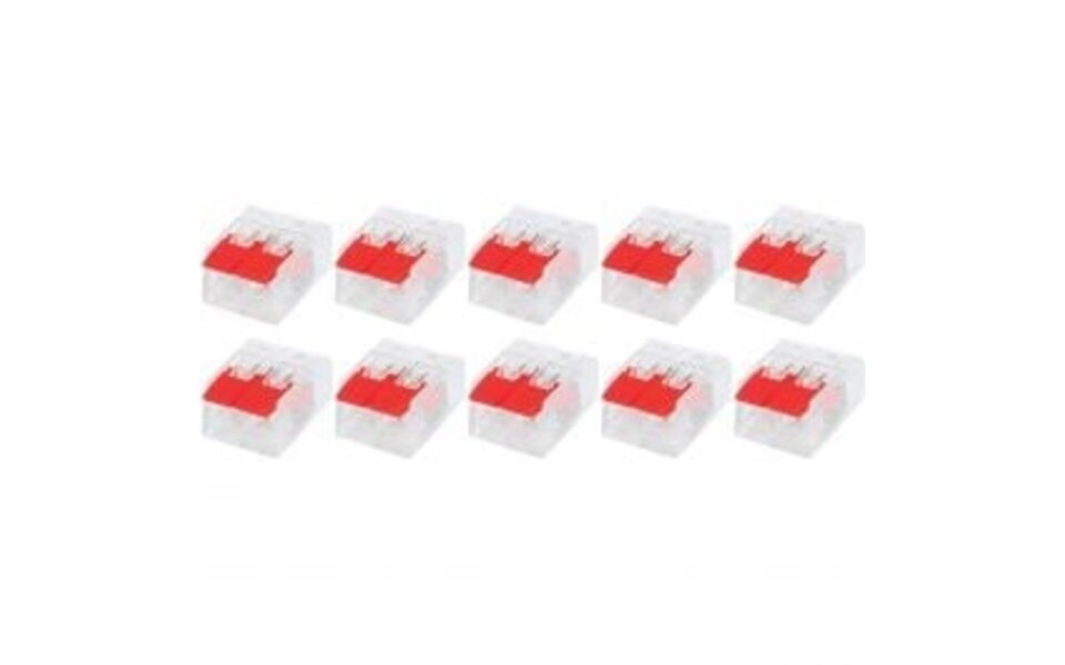 HLW LED Slim Set of 10 Welding Clamps - 2-Pole with Clamps - Ideal LED Accessories