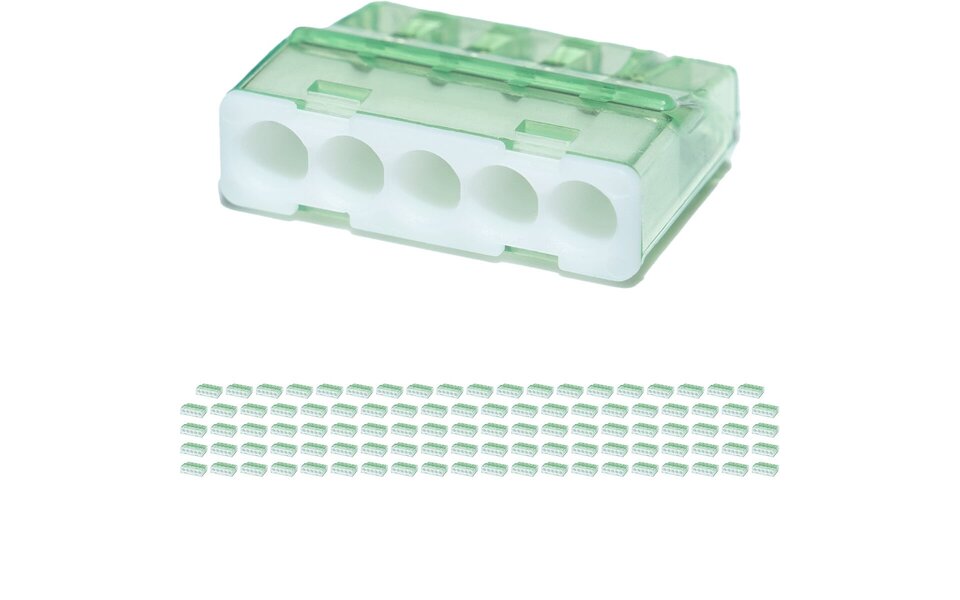 HLW LED Vintex 5-polige Lasklem Wit 0.2-2.5 mm² | LED toebehoren & Lasklem - 100 Stuks