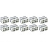 WAGO 8-pole solder terminal 0.5-2.5 mm² White - 10 pieces LED accessories