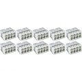 WAGO 8-polig Lasklem 0.5-2.5mm² Wit - 10 Stuks Transparant LED Toebehoren