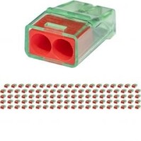2-pole solder terminal Vintex 0.2-2.5 mm² - Red - 100 pieces