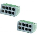 Lasklem 8-polig Vintex 0.2-2.5 mm² - Grijs - LED toebehoren set van 2 Lasklem 8-polig Vintex 0.2-2.5 mm² - Grijs - LED toebehoren set van 2
