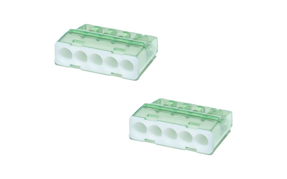 HLW LED Vintex 5 Polig Lasklem Wit 0.2-2.5 mm² - 2 Stuks | LED Toebehoren