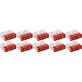 WAGO Lasklem 4-polig Rood 0.5-2.5mm² - 10 Stuks voor LED Toebehoren