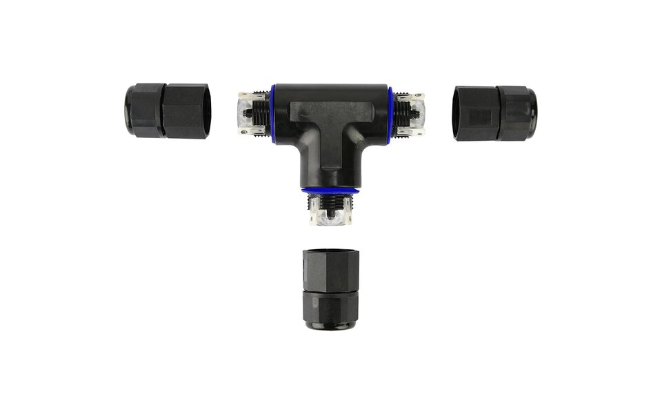HLW LED Waterdichte IP68 T Connector Kabelverbinder voor Licht Snoer en LED Toebehoren