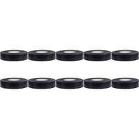 Isolatietape 10 Pack Zwart 20mmx18m - Betrouwbaar LED Toebehoren