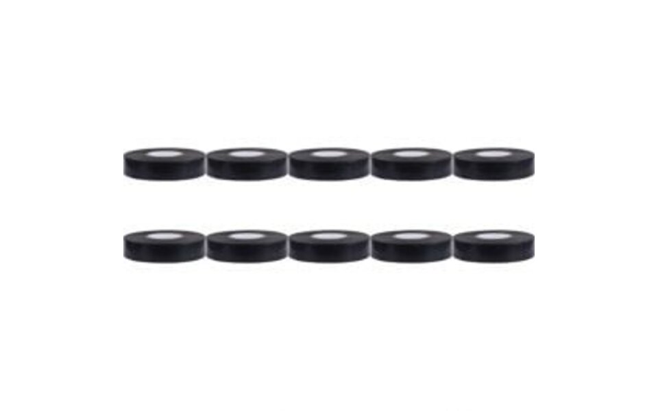 HLW LED Insulation Tape 10 Pack Black 20mmx18m - Durable and Versatile LED Accessories HLW LED Insulation Tape 10 Pack Black 20mmx18m - Durable and Versatile LED Accessories