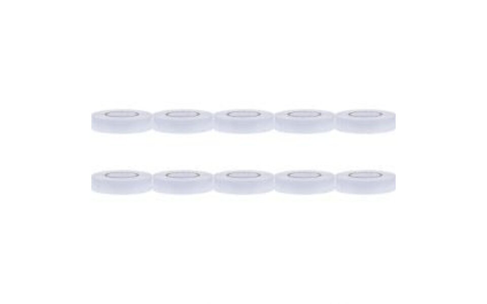 HLW LED Isolatietape 10 Pack Wit 20mmx18m - Ideaal LED Toebehoren voor Kabels