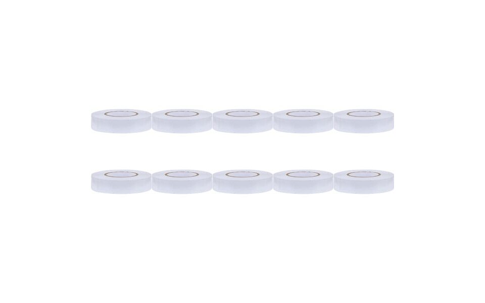 HLW LED Isolatietape 10 Pack Wit 20mmx18m - Ideaal LED Toebehoren voor Kabels