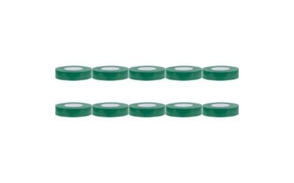 HLW LED Insulation Tape 10 Pack Green 20mmx18m – Durable and Versatile LED Accessories