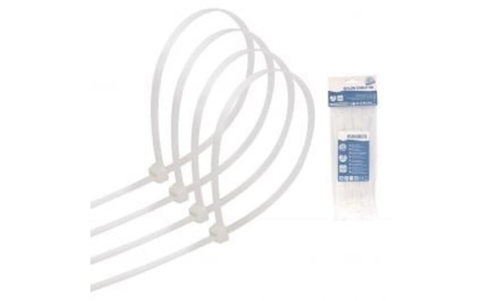 HLW LED White Tie Wraps 3.6x150mm - 40 Pieces | Ideal for LED Accessories & Cable Management HLW LED White Tie Wraps 3.6x150mm - 40 Pieces | Ideal for LED Accessories & Cable Management