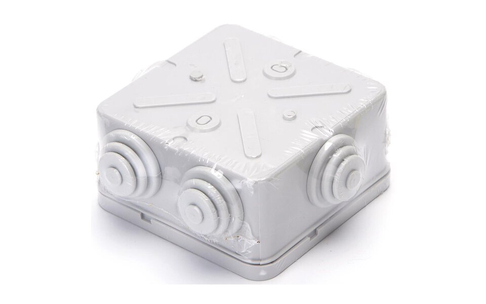 HLW LED Aigi Lassy Square Junction Box 80x80x40mm - IP44, ideal for LED accessories and light cord