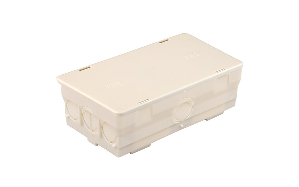 ABB ABB Junction Box White 125x70x45mm - Cable Box with Lid for Light Cord and LED Accessories