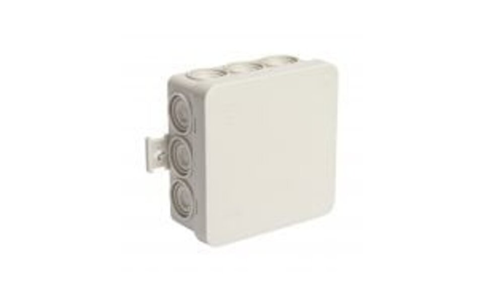 HLW LED Lasdoos Aigi Lassy IP44 - Grijs rechthoekig opbouwdoos voor LED toebehoren en Licht snoer