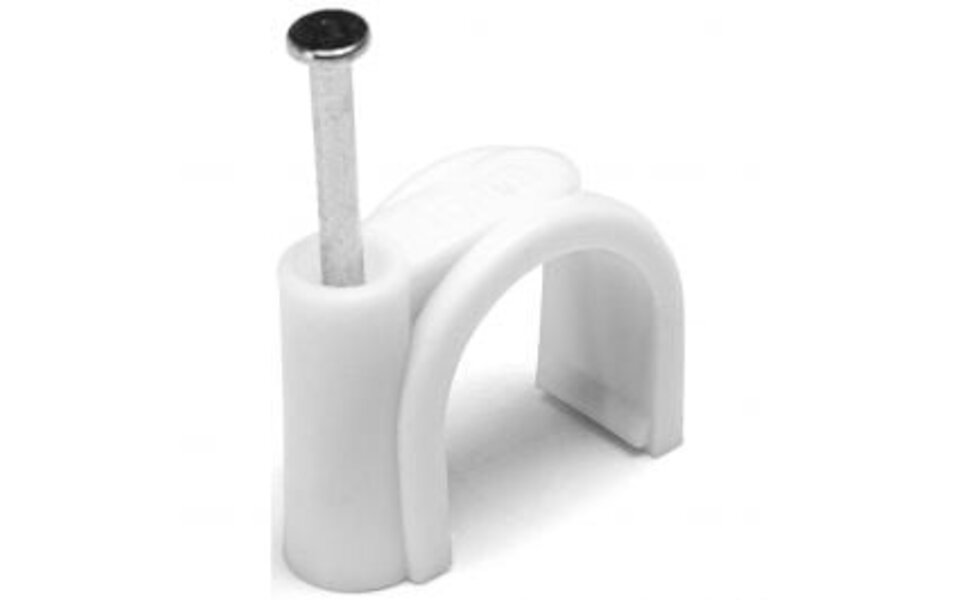 HLW LED Spijkerclip 16-19 mm Wit - 100 stuks voor veilig kabelbeheer | LED toebehoren