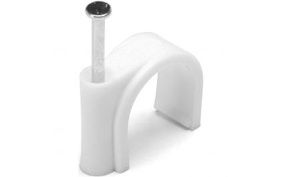 HLW LED Spijkerclip 20 mm Wit – Set van 20 voor Stevige Bevestiging van LED Toebehoren