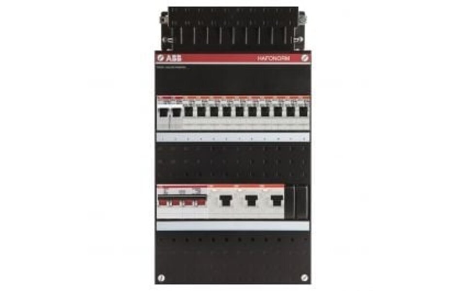 ABB ABB Hafonorm distribution box 10x groups + 3x 30mA earth leakage circuit breaker – perfect LED accessories