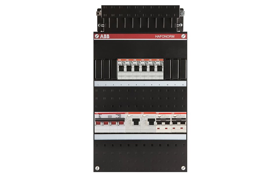 ABB ABB Hafonorm 3-phase 40A 4P distribution box with LED accessories for safe installation ABB ABB Hafonorm 3-phase 40A 4P distribution box with LED accessories for safe installation