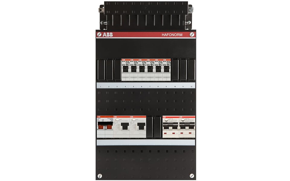 ABB ABB Hafonorm 1-phase 40A 2P distribution box with LED accessories – Safe and compact