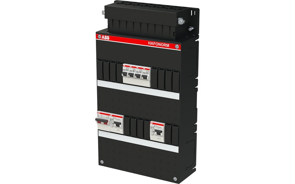 ABB ABB Groepenkast Hafonorm 1-fase - 4x groepen, 2x 30mA + HS | LED toebehoren
