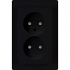 KOPP Paris HK05 Wall Socket - Matte Black, Child Safety