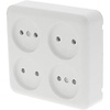 Q-LINK 4-way Wall Socket with Child Safety Feature - LED Accessories