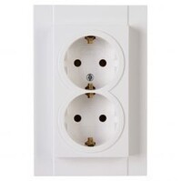 KOPP Athenis HK07 Wall Socket - Double Socket LED Accessories