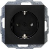 KOPP Paris HK05 Wall Socket - Matte Black, Safe LED Accessories