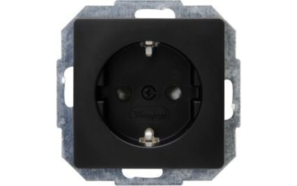 KOPP KOPP Wandcontactdoos Paris HK05 - Inbouw Enkel Stopcontact Mat Zwart, Veilig LED Toebehoren KOPP KOPP Wandcontactdoos Paris HK05 - Inbouw Enkel Stopcontact Mat Zwart, Veilig LED Toebehoren