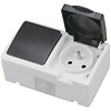 Outdoor Socket with Single-Pole Switch - Waterproof IP54