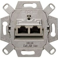 KOPP UTP RJ45 Wandcontactdoos - 2-voudig CAT6, LED toebehoren