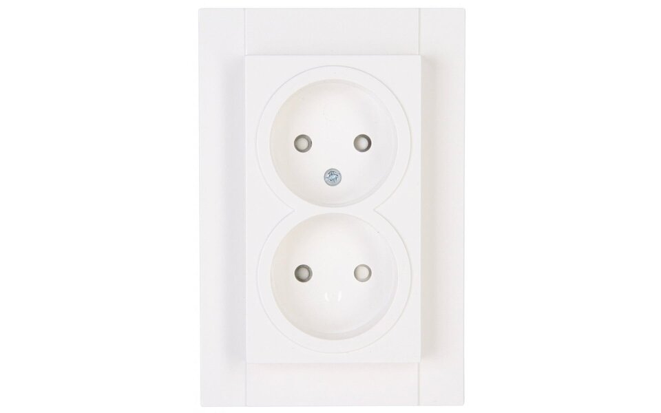 KOPP KOPP Athenis HK07 Wall Socket - Double, Childproof & LED Accessories