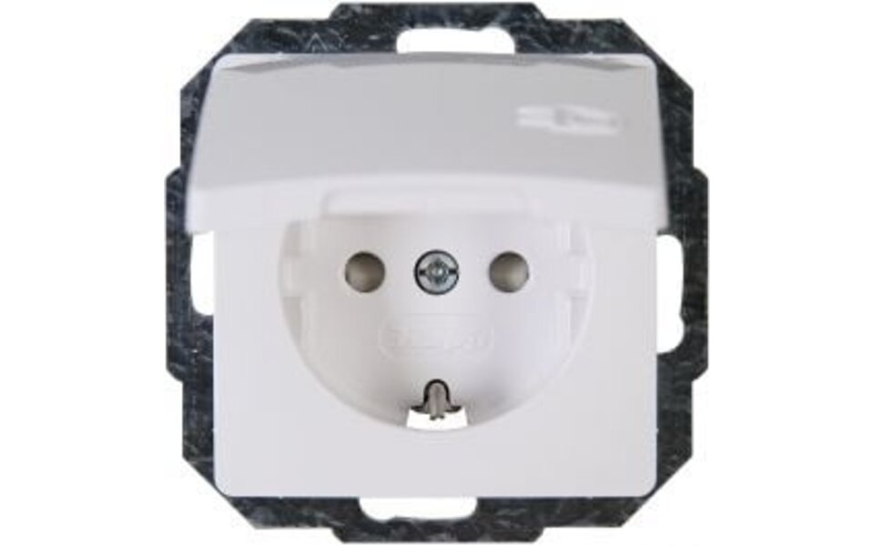 KOPP KOPP Paris HK05 wall socket - Flush-mounted single socket with child safety LED accessories