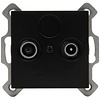 KOPP Athenis HK07 Matte Black TV/Radio Socket - LED accessories KOPP Athenis HK07 Matte Black TV/Radio Socket - LED accessories