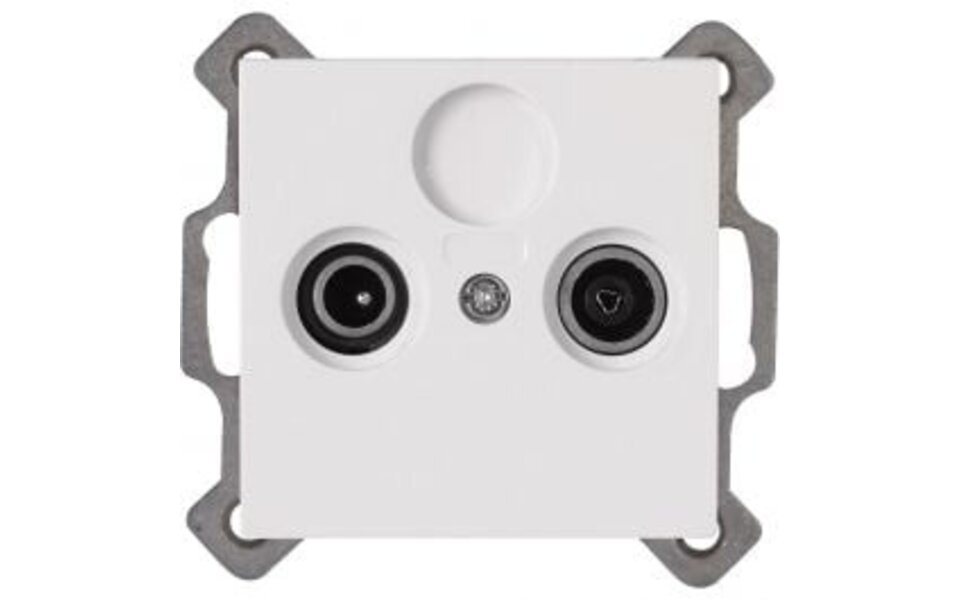 KOPP KOPP Inbouw Televisie/Radio Contactdoos Coax - Helder Glans Wit LED Toebehoren KOPP KOPP Inbouw Televisie/Radio Contactdoos Coax - Helder Glans Wit LED Toebehoren