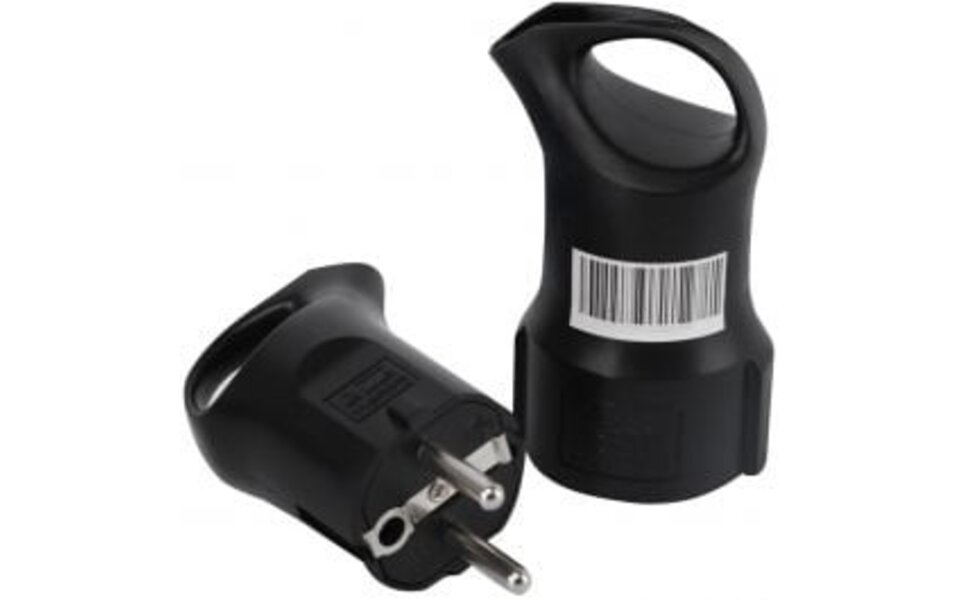 HLW LED Plug Set 3680W LED Accessories - Schuko & Counter Plug with Grounding and Child Safety