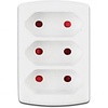 Socket Splitter 3680W - 3 Sockets Matte White