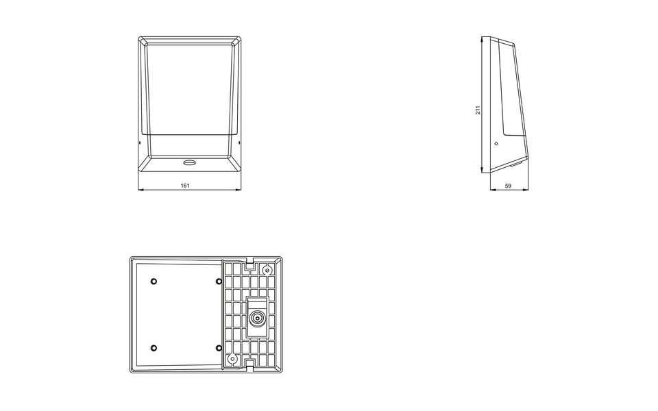 HLW LED Trion Kasky 9W LED Huisnummer Verlichting met Bewegingssensor en Warm Wit Licht HLW LED Trion Kasky 9W LED Huisnummer Verlichting met Bewegingssensor en Warm Wit Licht