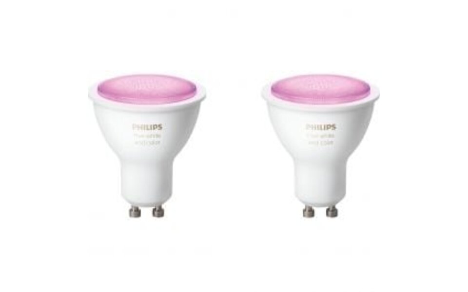 PHILIPS HUE PHILIPS HUE LED Spot GU10 - Dimbaar LED toebehoren met Bluetooth Duo Pack