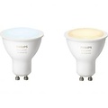 PHILIPS HUE LED Spot GU10 White Ambiance - Dimmable Bluetooth Duo Pack