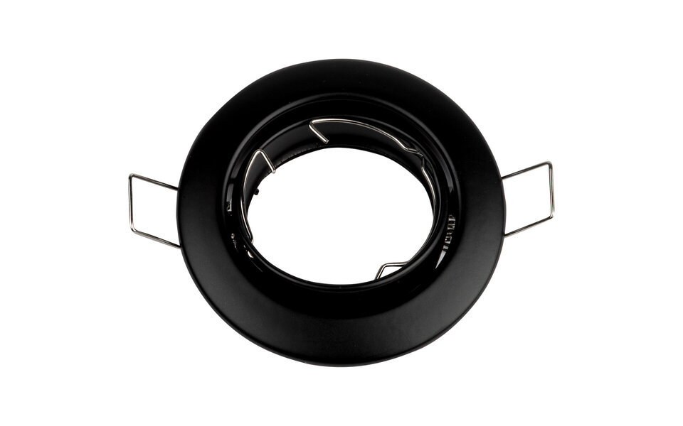 HLW LED Spot Armatuur GU10 Inbouwspot Rond Zwart Aluminium Kantelbaar Ø82mm HLW LED Spot Armatuur GU10 Inbouwspot Rond Zwart Aluminium Kantelbaar Ø82mm