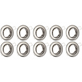 Spot Fixture 10 Pack - Tiltable GU10 Recessed Spotlight LED Accessories Chrome