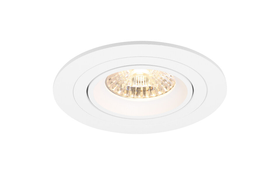 HLW LED Spot Fixture GU10 - Tiltable LED Accessories - White Aluminum - Ø92mm