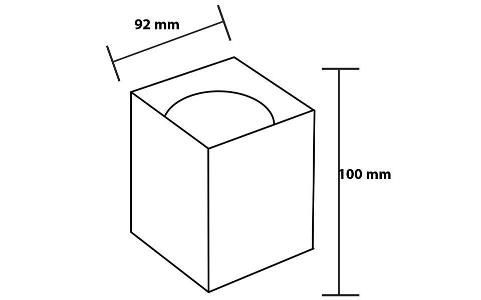 HLW LED Surface-Mounted Spotlight GU10 Matte Black - Tiltable, Aluminum LED Accessories 92mm HLW LED Surface-Mounted Spotlight GU10 Matte Black - Tiltable, Aluminum LED Accessories 92mm