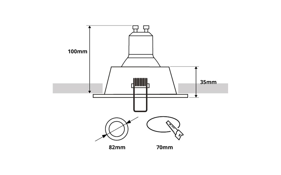 HLW LED Spot Armatuur GU10 – Hoogwaardig LED toebehoren met aluminium & GU10 fitting HLW LED Spot Armatuur GU10 – Hoogwaardig LED toebehoren met aluminium & GU10 fitting