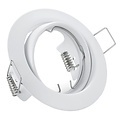 Spot Fixture GU10 - Tiltable LED Accessories in White Aluminum, Ø83mm