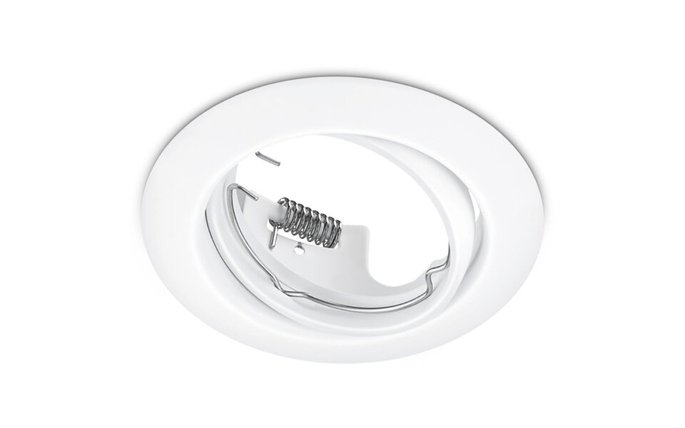 HLW LED Spot Armatuur GU10 - Kantelbare LED Toebehoren in Wit Aluminium, Ø83mm