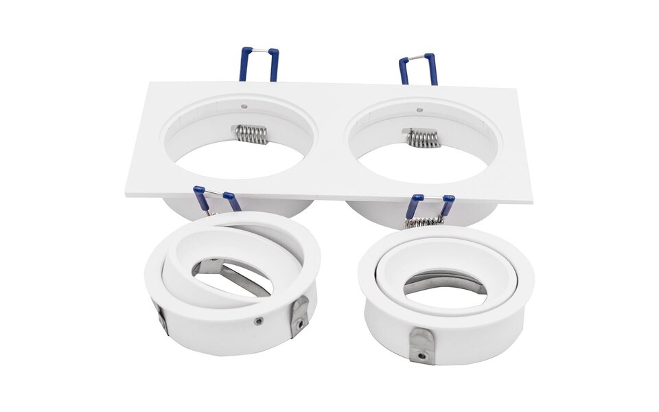 HLW LED Spot Armatuur GU10 - Aluminium Inbouwspot met kantelbare GU10 fitting