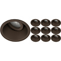Recessed spotlight 10 Pack Bronze - Tiltable with GU10 lamp fitting - LED accessories